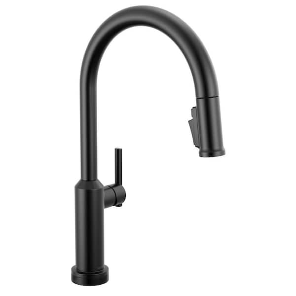 Cordova Touch2O Touchless Matte Black 17.63 in. H Pull Down Sprayer Kitchen Faucet with 360° Swivel Spout