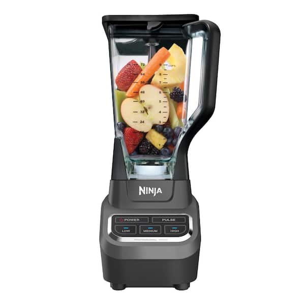 Photo 1 of **INCOMPLETE**Ninja BL610 Professional 72 Oz Countertop Blender with 1000-Watt Base and Total Crushing Technology for Smoothies, Ice and Frozen Fruit, Black, 9.5 in L x 7.5 in W x 17 in H**MISSING MAIN COMPONENT*BLENDING CONTAINER, BLADE AND LID ONLY**
