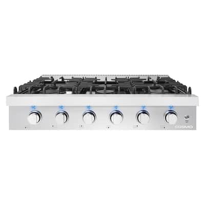 GASLAND Chef 24 in. Built-in Gas Stove Top LPG Natural Gas Cooktop in Black  Tempered Glass with 4-Sealed Burners, ETL GH60BF-N1 - The Home Depot