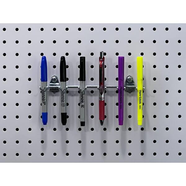 DuraHook 8-1/8 in. W 7/16 with 13/16 in. I.D. Zinc Plated Steel Multi-Prong Tool/Wrench Holder for DuraBoard (5-Pack)