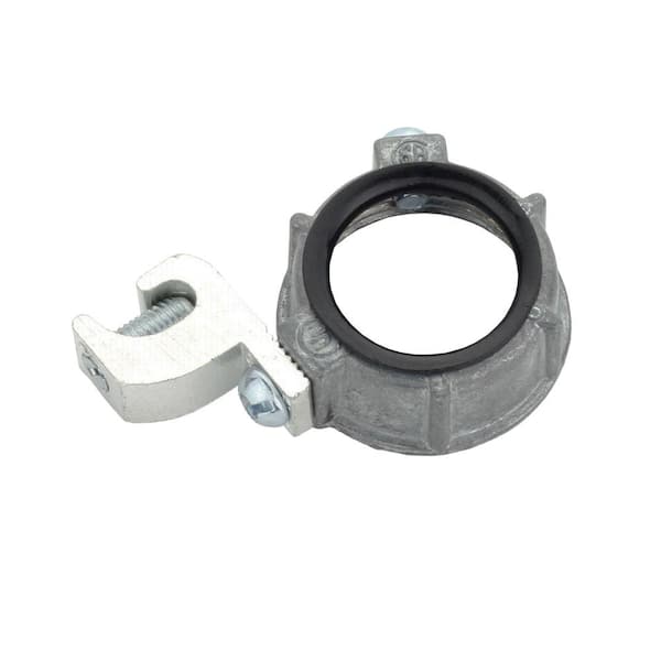 Commercial Electric 3/4 in. Rigid Metal Conduit (RMC) Insulated Metallic Grounding Bushing with Lay-in Lug (2-Pack)