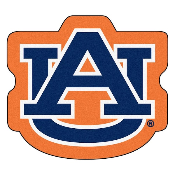 FANMATS NCAA Auburn University Orange 3 ft. x 4 ft. Specialty Area Rug
