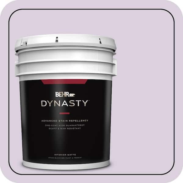 BEHR DYNASTY 5 gal. #S100-1 Spring Bouquet Matte Interior Stain-Blocking Paint & Primer