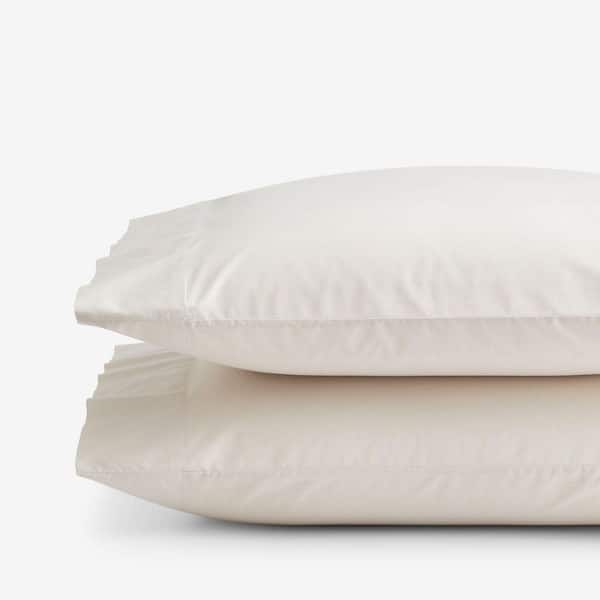 Company Cotton Garment Wash Buff Cotton Percale Standard Pillowcase (Set of 2)