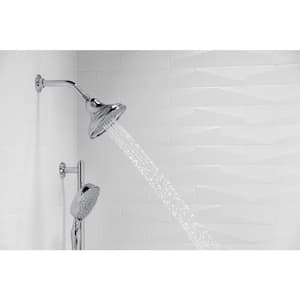 Bancroft 3-Spray Patterns 6 in. Wall Mount Fixed Shower Head in Polished Chrome