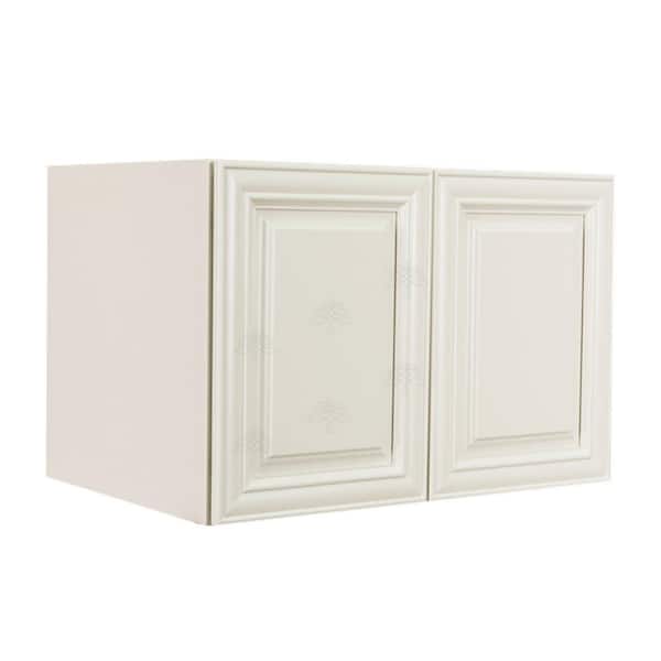 LIFEART CABINETRY Princeton Assembled 36 in. x 24 in. x 24 in. 2-Door Wall Cabinet with 1-Shelves in Off-White