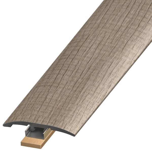 DuraDecor Polished Pro Ashen Greige 0.25 in. T x 2 in. W x 94 in. L 3-in-1 Transition Molding