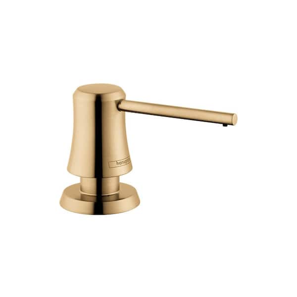 Hansgrohe Transitional Deck Mount Soap Dispenser in Brushed Bronze