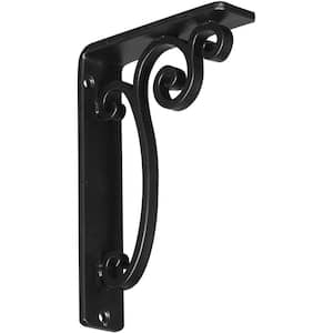 1-1/2 in. x 8 in. x 5-1/2 in. Wrought Iron Single Center Brace Avery Bracket