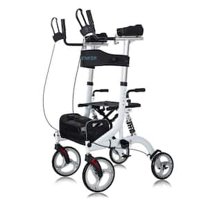 4-Wheel Stand Up Rollator in White