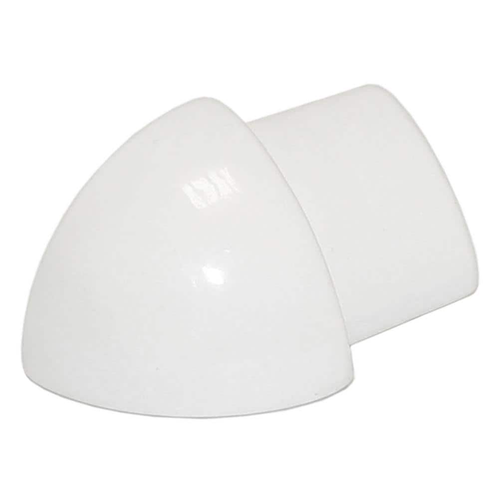 DURONDELL 0 in. D x  0.49 in. W x 0 in. L Round Edge Ext Crnr Aluminum Pwdr Ctd White Molding and Transition Trim price history on PriceWatchPro