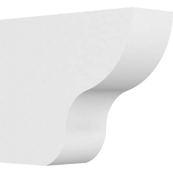 Ekena Millwork 4 in. x 10 in. x 12 in. Standard Greensboro Architectural Grade PVC Rafter Tail Brace