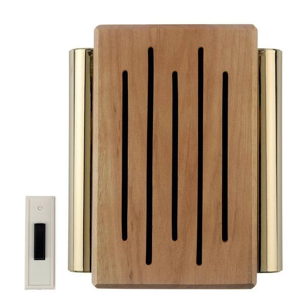 Carlon Wireless Battery Door Chime, Oak Cover (3 per Case)