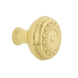 Meadows 1-3/8 in. Polished Brass Cabinet Knob