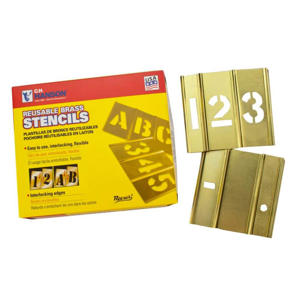 Stencil Set-Numbers 3 in. Brass 15 Pieces price history on PriceWatchPro
