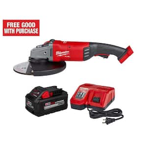 M18 FUEL 18-Volt Lithium-Ion Brushless Cordless 7 in./9 in. Angle Grinder with 8.0 Ah Starter Kit