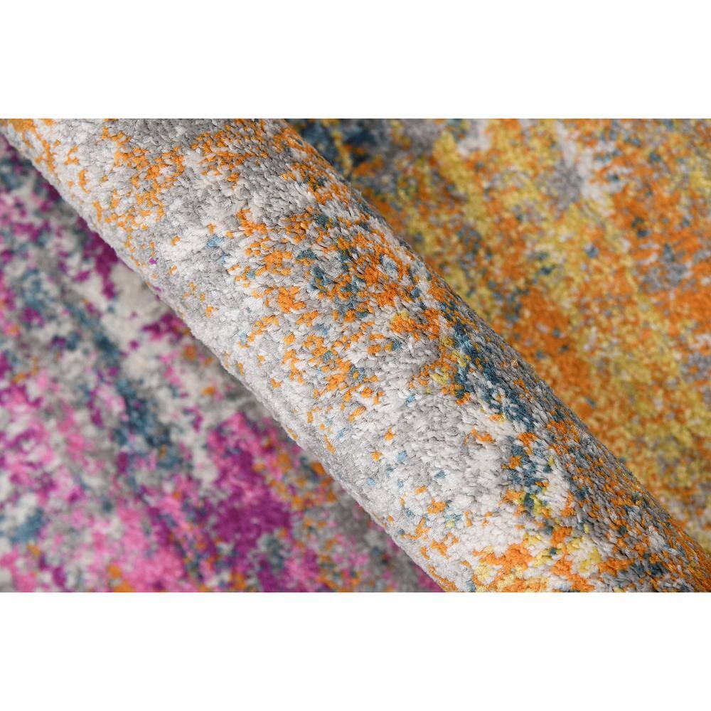 Montana Blesilda 2x3 Orange and Pink Abstract Polypropylene Rug