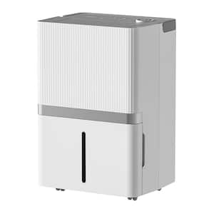 95 pt. 4500 sq. ft. Portable Dehumidifier in. White for Home with Drain Hose and 9 pt. Large Bucket, 41 dB Quietly Work