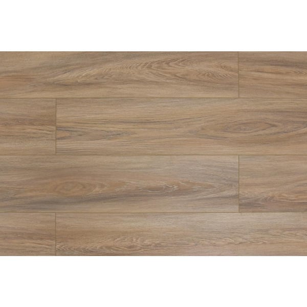 Take Home Sample - Domaine Vogue Tan 20 MIL x 7 in. W x 60 in. L Click Lock Waterproof Vinyl Plank Flooring