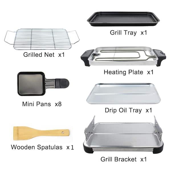 Electric Griddle Flat Top Grill 1300W 15.75 Hot Plate BBQ Countertop  Commercial