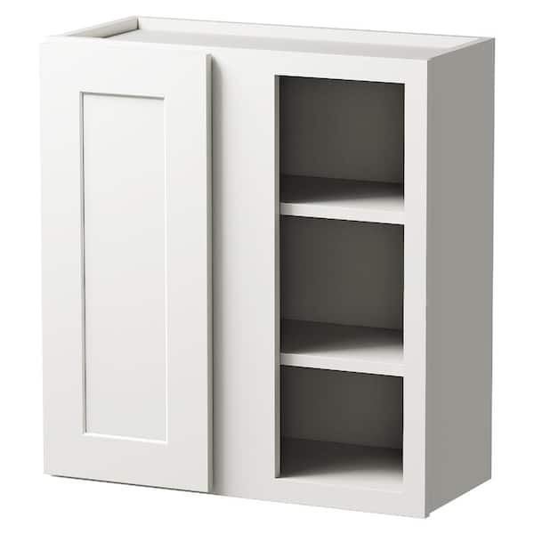 27 in. W x 12 in. D x 30 in. H Plywood Ready To Assemble Wall Kitchen Cabinet with Soft Close in White