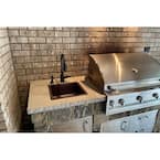 Bronze Copper 16 in. Dual Mount Rectangle Bar Sink