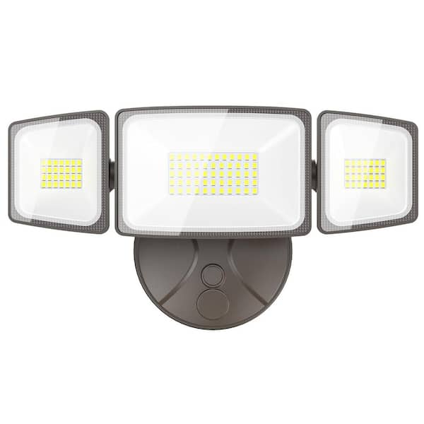 IP65 Waterproof 400 Watt Equivalent 6000 Lumen 180° Brown Integrated LED Flood Light