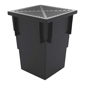 Deep 13.5 in. x 13.5 in. x 17.75 in. Catch Basin Kit with Aluminum Grate