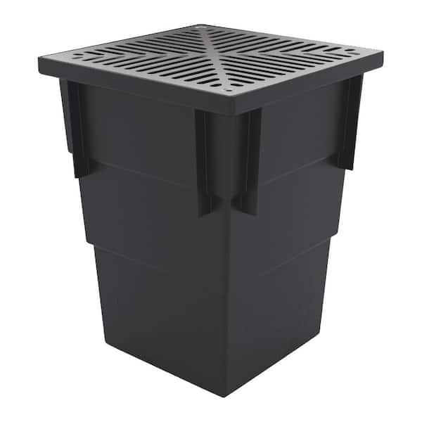 RELN Deep 13.5 in. x 13.5 in. x 17.75 in. Catch Basin Kit with Aluminum Grate
