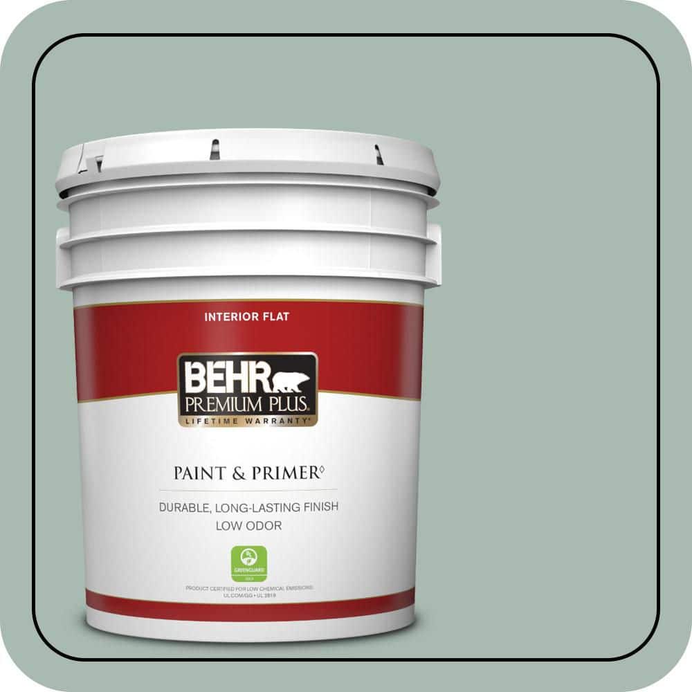 5 gal. #BXC-85 Quiet Teal Flat Low Odor Interior Paint & Primer price history on PriceWatchPro