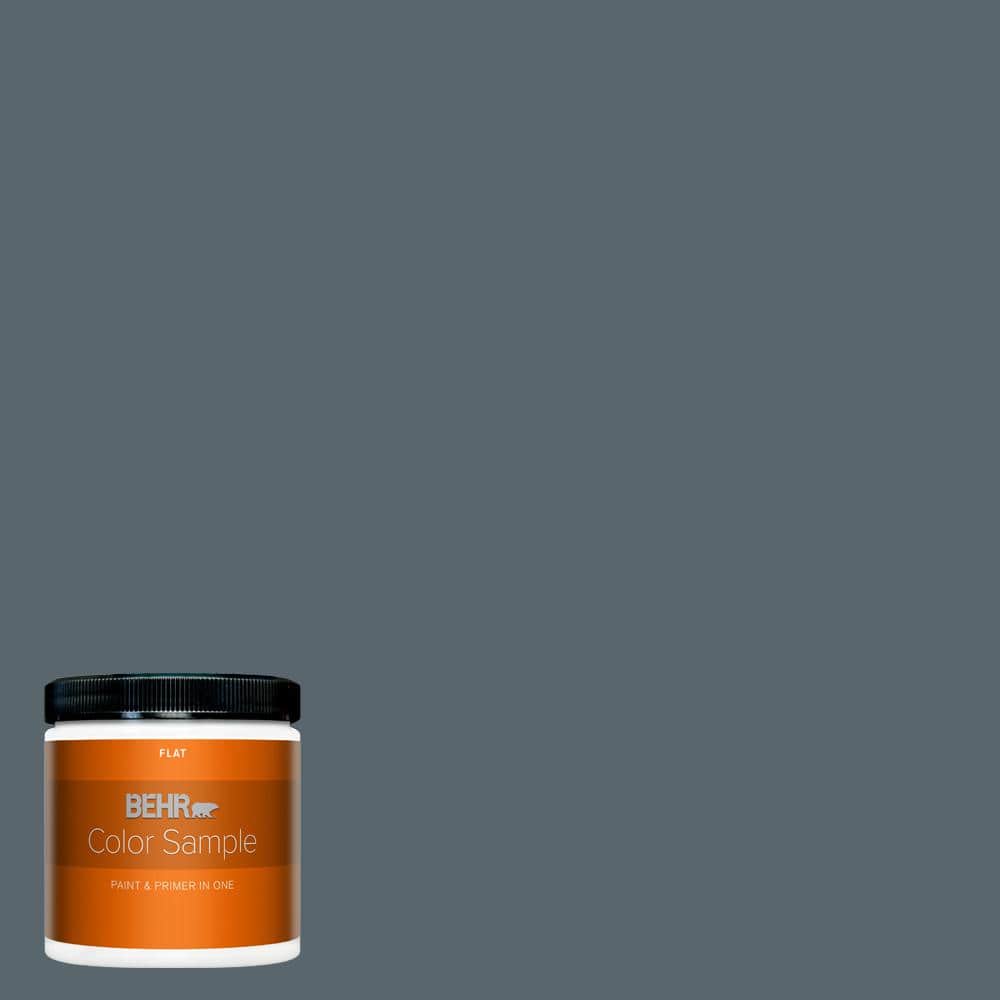 BEHR PREMIUM PLUS 8 oz. N4706 Whale Gray Flat Interior BEHR PREMIUM PLUS 8 oz. N4706 Whale Gray Flat Interior