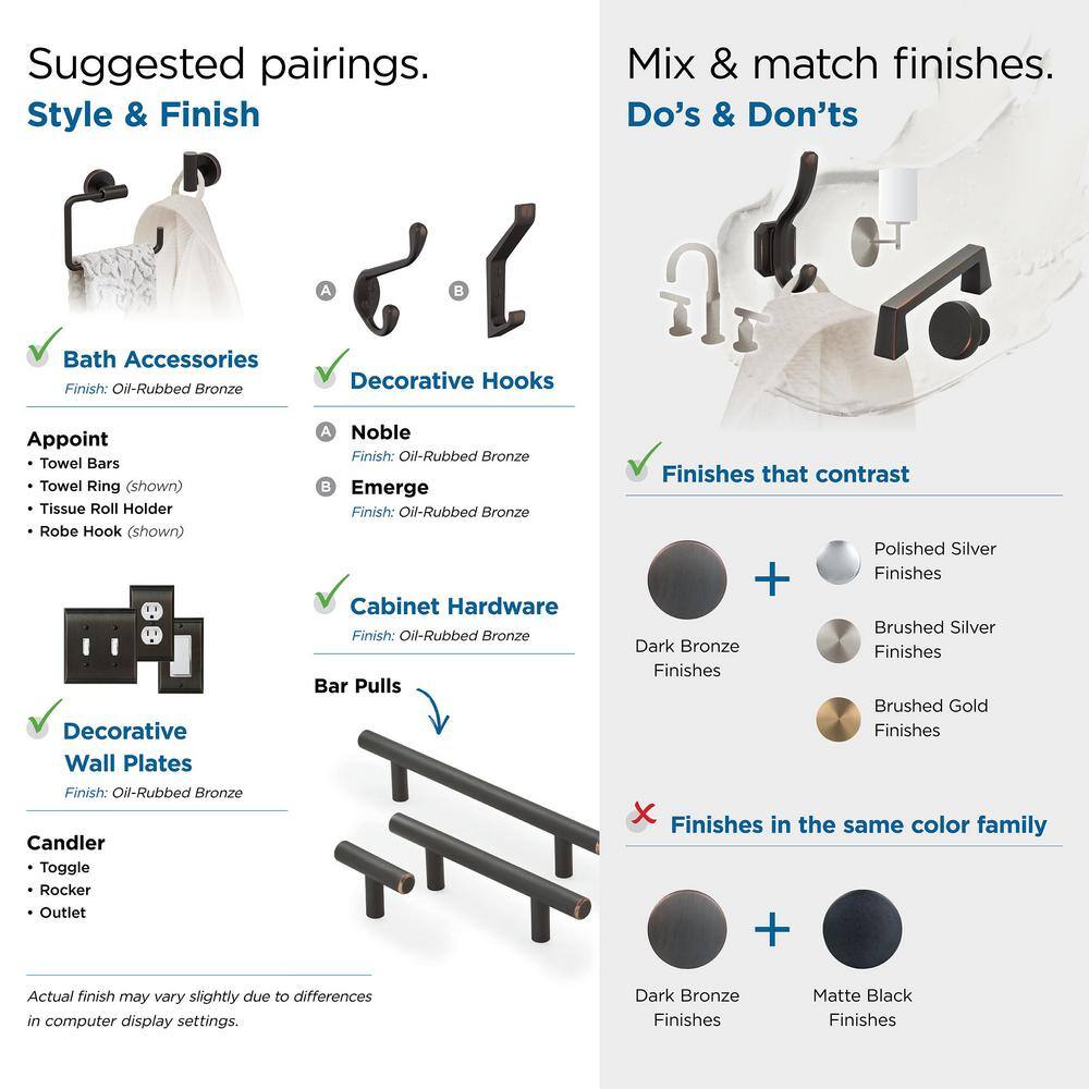 7-Inch Oil-Rubbed Bronze Modern Bar Cabinet Pull