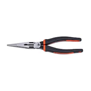 Amarine Made Long Needle Nose Pliers Set 11-inch Pliers 5-piece Set Nipper  Bent Nose, Duckbill Pliers,End Cutting, Diagonal, Plug Cable Puller Reach
