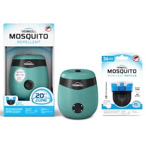 Rechargeable Mosquito Repeller in Haze with 36-Hour Refill Combo Kit