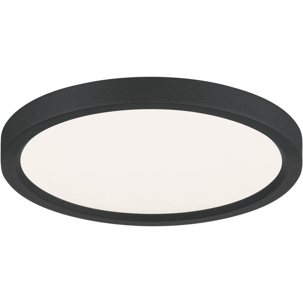11" Black Aluminum LED Flush Mount Light