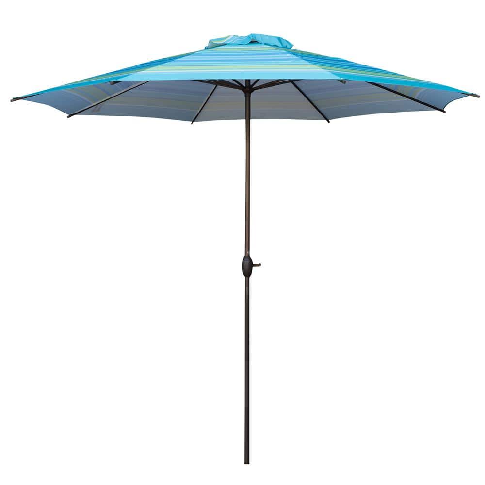 11 ft. Outdoor Market Table Umbrella Patio Umbrella with Push Button Tilt a