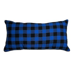 Bear Campfire Blue Polyester 11 in. x 22 in. Decorative Throw Pillow