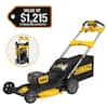 DEWALT 2x20V MAX 21 in. Cordless Battery Powered Self Propelled Lawn Mower Kit with (2) 10 Ah Batteries and Chargers