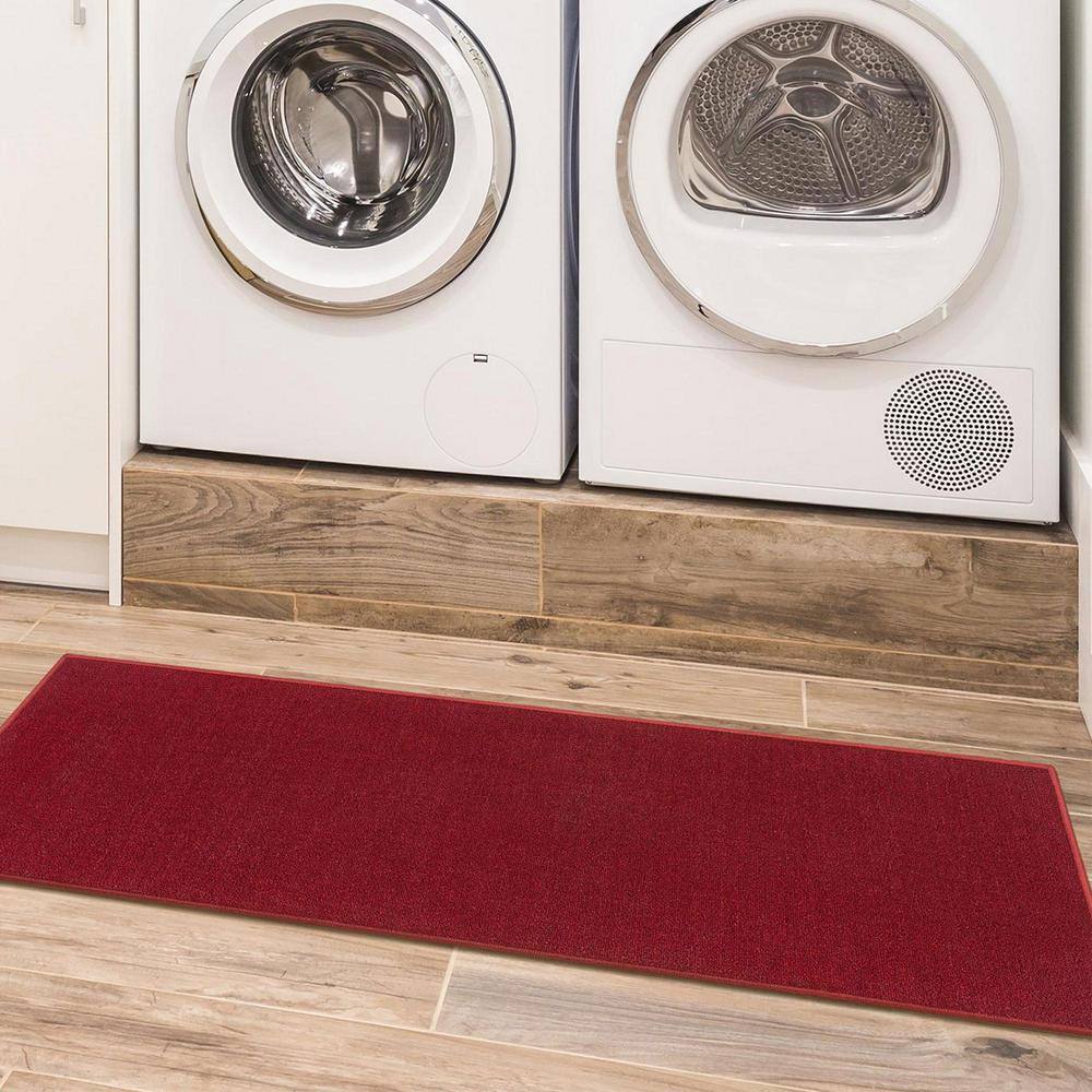 Ottomanson Ottohome Non-Slip Solid Area Rug For Living Room, Hallway Runner, Entryway Rug
