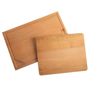 2-Piece Beechwood Cutting Board Set