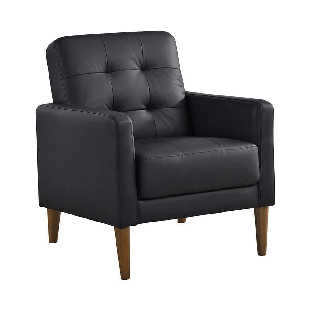 "Urban 30.5"" Black Top Grain Leather Accent Arm Chair" price history on PriceWatchPro