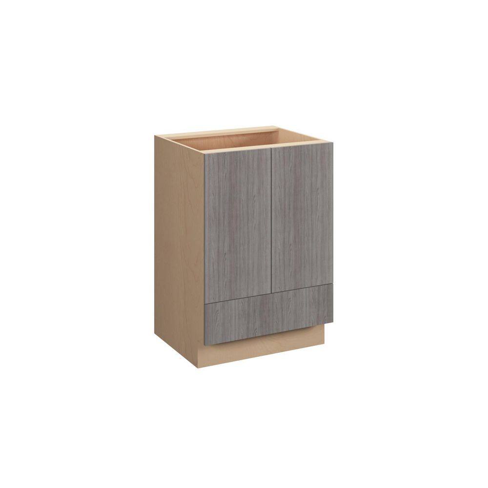 Saratoga Slab 30 in. W x 34.5 in. H x 21 in. D in Greywood Plywood Assemble