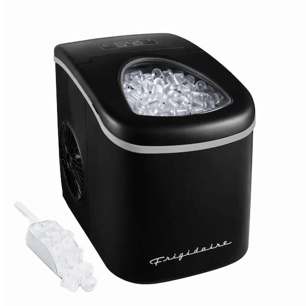 26 lbs. Freestanding Ice Maker 8.7 in. Wide in Black
