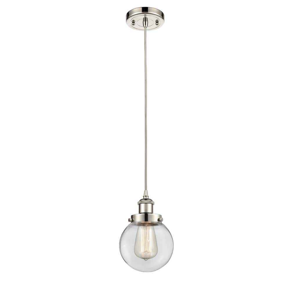 Ballston Urban Mini Pendant in Polished Nickel with Adjustable Shades