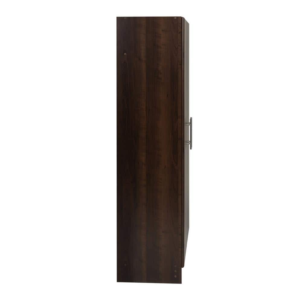Espresso Freestanding Storage Cabinet with Adjustable Shelving