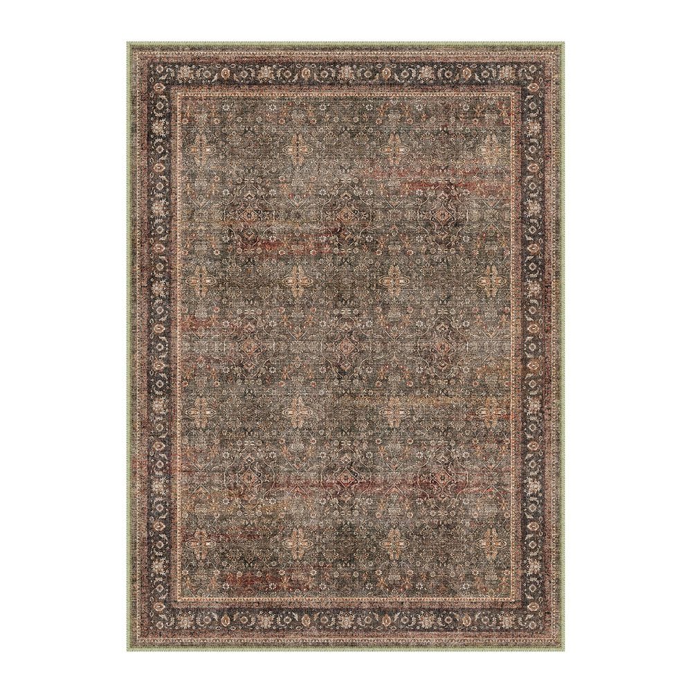 Star Red 8 ft. x 10 ft. Distressed Vintage Floral Area Rug price history on PriceWatchPro