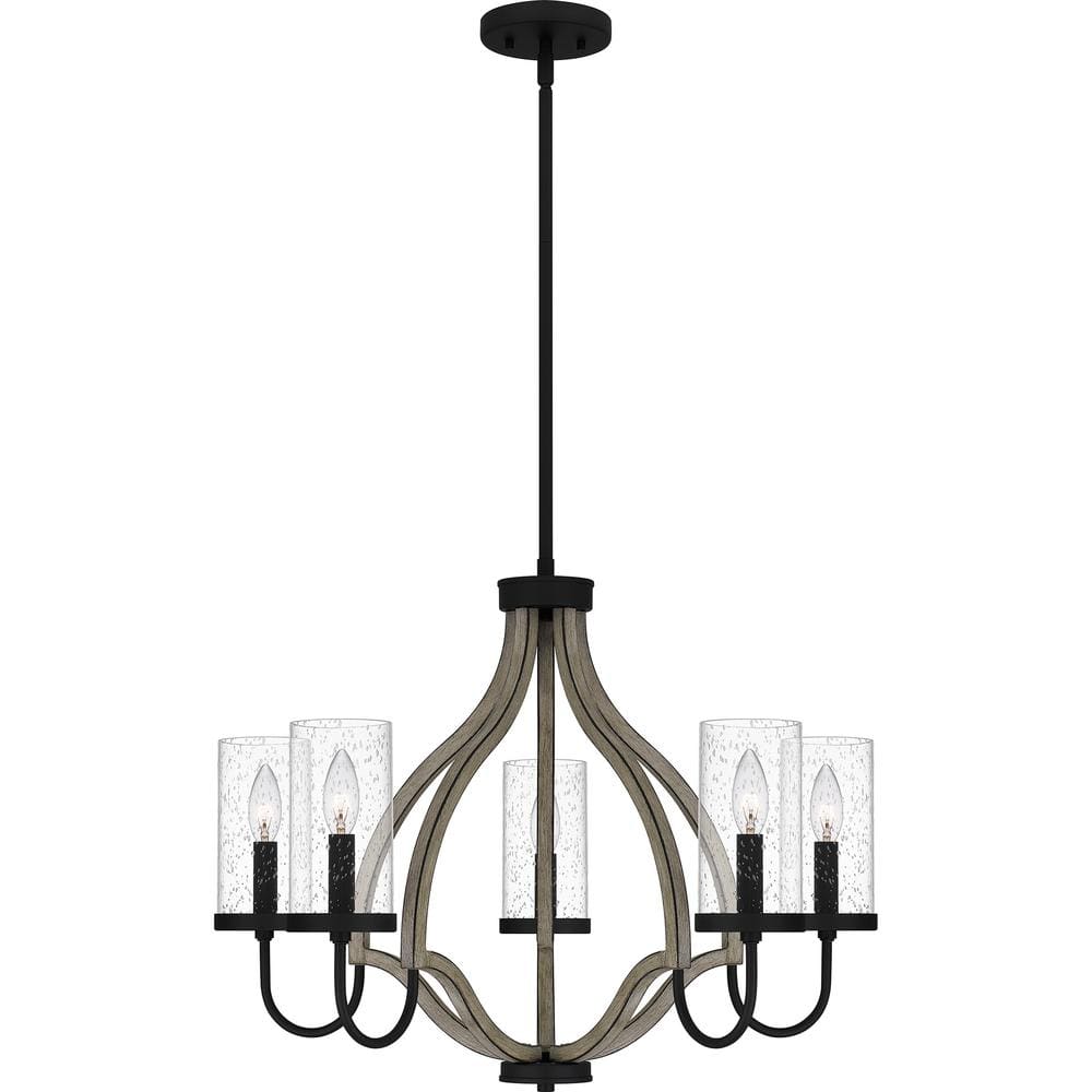 Cornelia 5-Light Matte Black Chandelier price history on PriceWatchPro