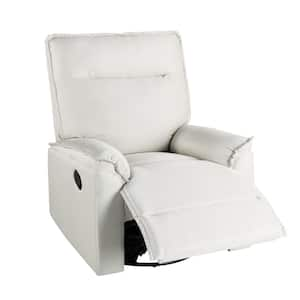 Linen 360° Swivel Recliner with Adjustable Backrest for Living Room, Beige