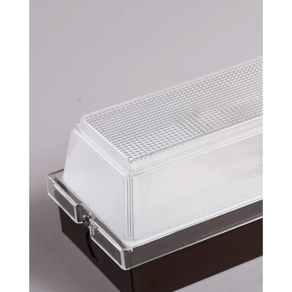 Bronze 13.25" LED Outdoor Wall Sconce with Acrylic Shade