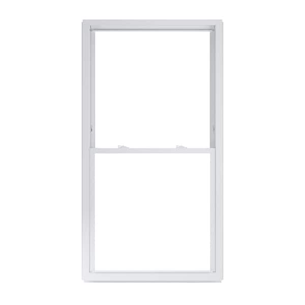 American Craftsman 35.75 in. x 73.25 in. 50 Series Low-E Argon Glass Double Hung White Vinyl Replacement Window, Screen Incl